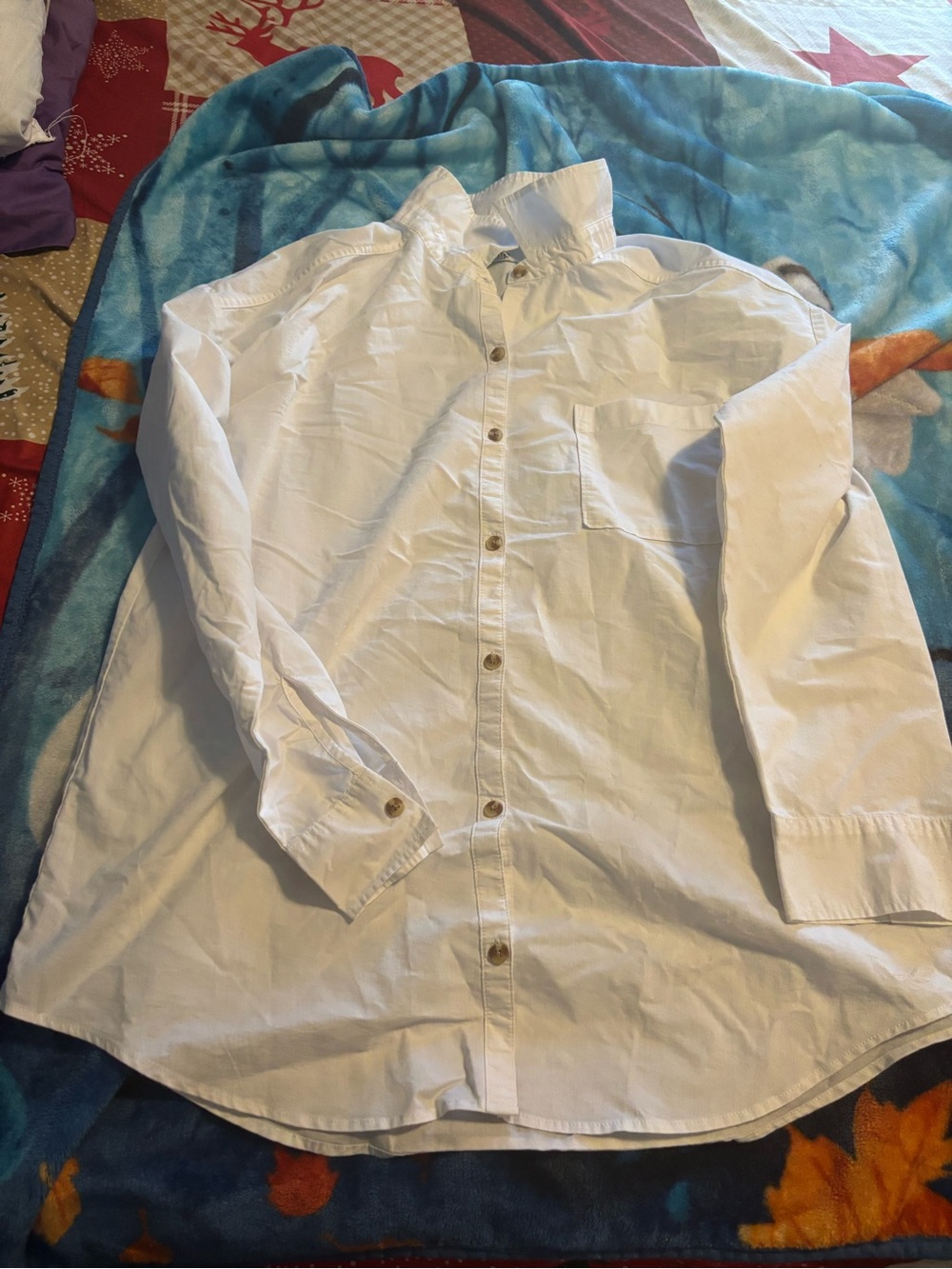 Hollister White women  Long-Sleeve Button Down Shirt new